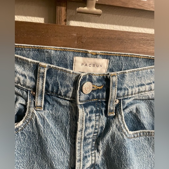 Pacsun distressed stretch dad jeans size 24 - Picture 3 of 8